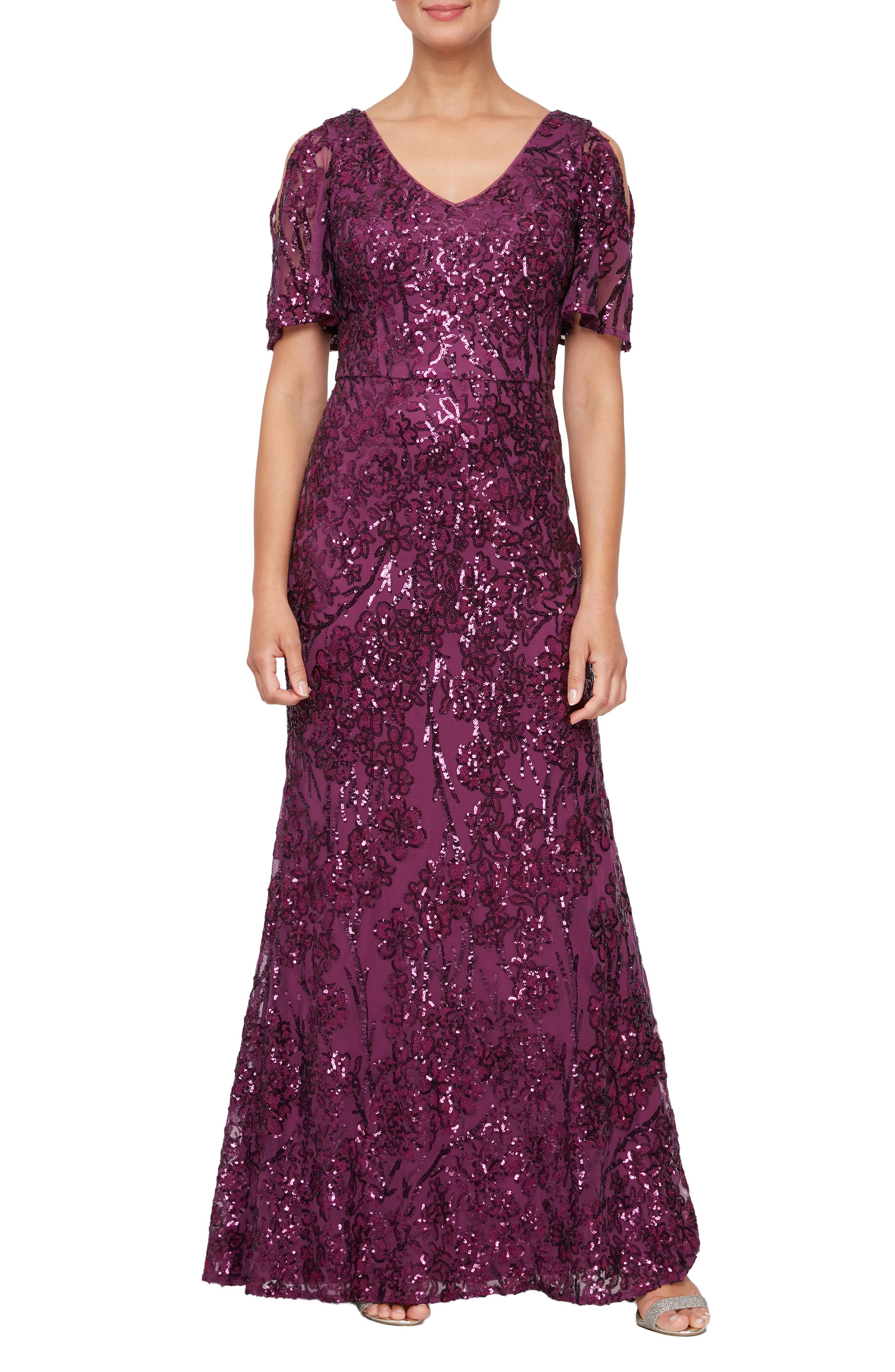 plum mother of the bride dresses